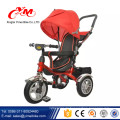 Stahlrahmen EN71 Kind Dreirad mit Rücksitz / modische Kinder Klappdreirad / Luxus Baby Dreirad mit Wagen